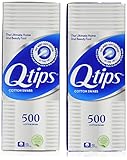 Q-Tips Cotton Swabs, 500 Count, (Pack of 2)