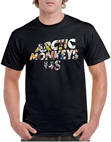 wertuykuig Man's Short Sleeve Arctics_Monkeyses_British Political Tshirts