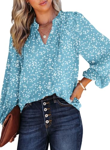 Dokotoo Plus Size V Neck Chiffon Blouse