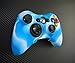 One Piece 1x Brand New High Quality Xbox 360 Remote Controller Silicon Protective Skin Case Cover -Blue White Mix Color