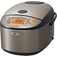 Zojirushi NP-HCC18XH Induction Heating System Rice Cooker and Warmer, 1.8 L, Stainless Dark Gray