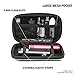 Travel Vape Case compatible with G Pen Herbal Vaporizer Grenco Snoop Dogg |SLIM BLACK NYLON SEMI-HARD SHELL| + Carabiner Hook for Easy Attachment