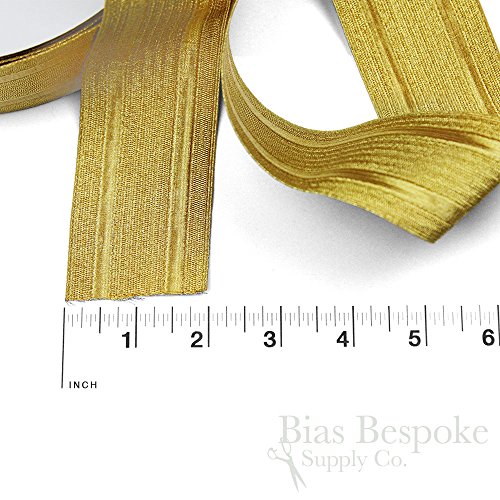 5 Yards of KANE 2" Wide Bullion Braid Military Trim, Yellow Gold