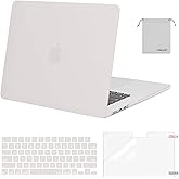 MOSISO Compatible with MacBook Air 15 inch Case M4 M3 M2 2026 2025 2024 2023 Release A3241 A3114 A2941 with Touch ID, Plastic Hard Shell Case&Keyboard Cover&Screen Film&Storage Bag, Stone Gray
