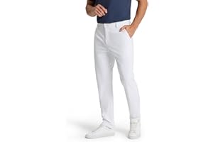SNOWTEN Mens Classic Fit Golf Pants Stretch Work Dress Pants 30''/32''/34'' Lightweight Casual Pants with Pockets