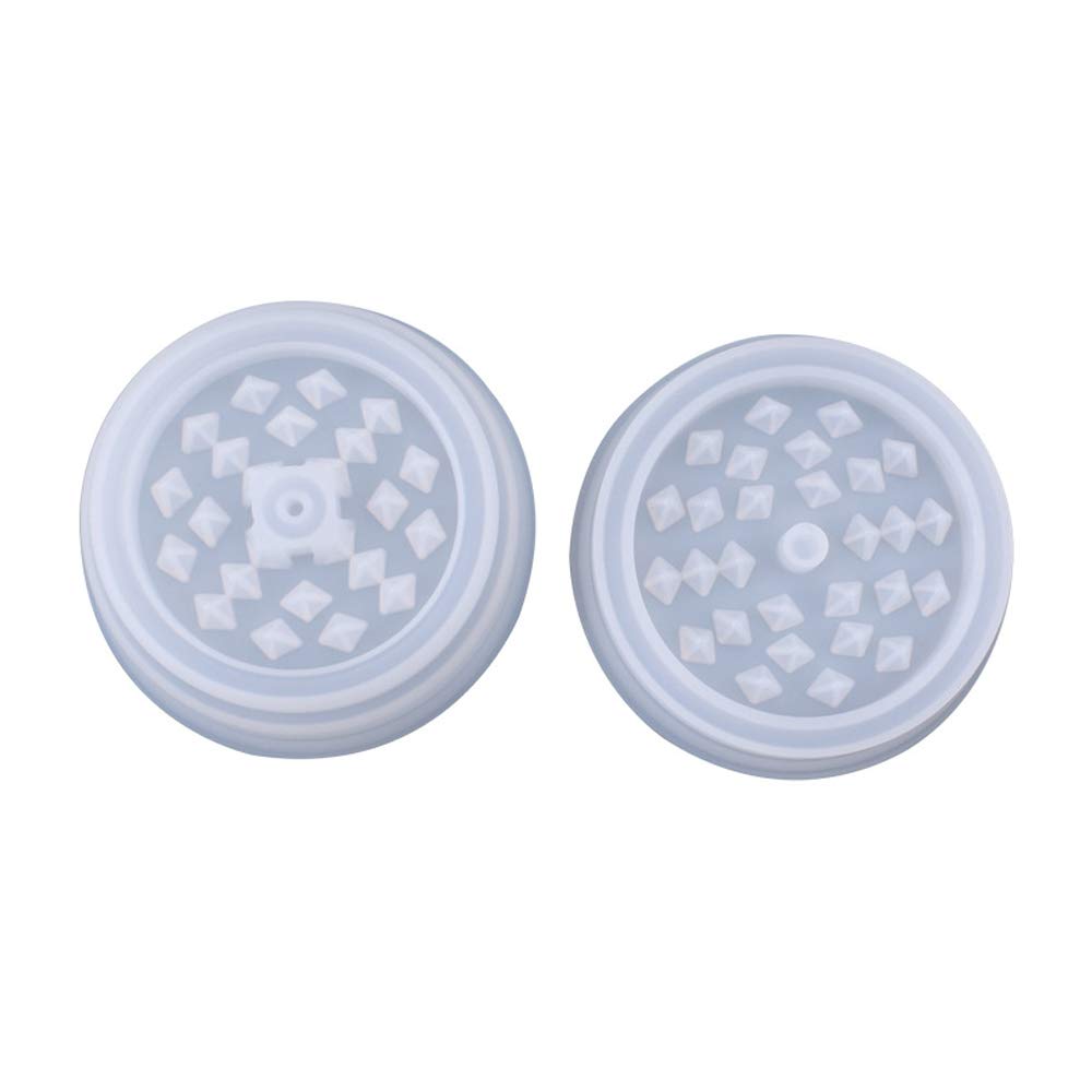 Herb Grinder Silicone Mold Grinder Silicone Resin Mold Crusher Acrylic Agate Mould for DIY Crafts Baking Tools Making Supplies