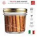 Bormioli Quattro Stagioni Wide Mouth Mason Jars 6 ¾ Ounce Glass Jar with Metal Airtight Lid Canning Jar for Jam, Jelly, Honey, Great Pickling, Preserving, Meal Prep, Food Storage, Salad Jar (12 Pack)