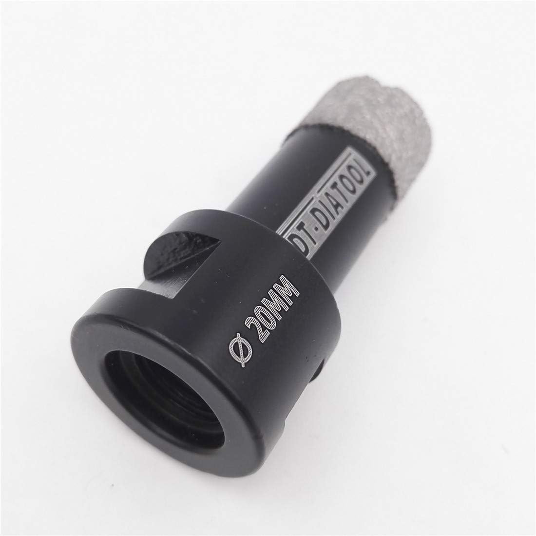DT-DIATOOL Diamond Drill Bit 20mm Hole Saw for Dry Drilling Tile Porcelain Marble Ceramic Granite, Black - Image 5