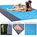 HCcolo Sand Free Beach Blanket, 59”x79” Waterproof Camping Tarp Beach Mat Lightweight Picnic Blanket, Sand Proof Beach Gear for Travel, Hiking, Sports – with 4 Stakes and Corner Pocketsthumb 1