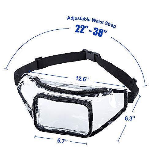 Clear Fanny Pack,Stadium Approved Waist Pack for Festival, Games,Travel