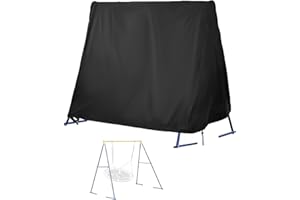 Kasla Outdoor Swing Cover, Waterproof and Heavy-Duty, Cover for Patio A Frame Swing Set & Porch Glider Hammock & Porch Swing Stand - 84" Lx63 Wx70 H