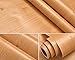 GLOW4U Faux Wood Grain Contact Paper Vinyl Self Adhesive Shelf Drawer Liner for Kitchen Cabinets Shelves Table Desk Dresser Furniture Arts and Crafts Decal 24 Inches by 16 Feet