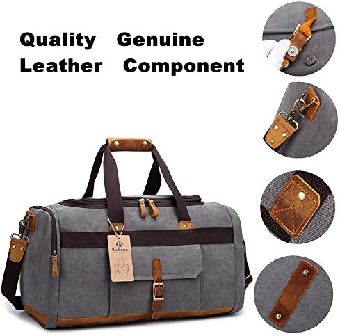 Weekender Overnight Duffel Bag with Shoes Compartment for Women Men Canvas Weekend Travel Tote Carry On Bag 5 Weekender Overnight Duffel Bag with Shoes Compartment for Women Men Canvas Weekend Travel Tote Carry On Bag
