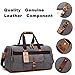 BLUBOON Weekender Overnight Duffel Bag with Shoes Compartment for Women Men Canvas Weekend Travel Tote Carry On Bag (Gray)