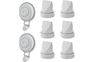 TOVVILD 6 PC Duckbill Valves and 2 PC Silicone Diaphragms Compatible with Momcozy M9 Replacements Parts, Replace Mom Cozy M9 Pump Parts, Momcozy Mobile Flow Breastfeeding Accessories