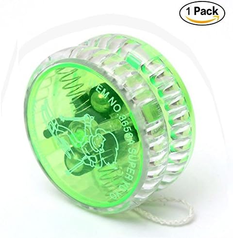 LED Light Up YoYo Ball Yoyo Trick Bearing kit Clutch Mechanism Child Toy Speed Ball Return Top for kids Favors Gift - (Random Color)