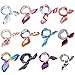b.m.c BMC 12pc Womens Silky Scarf Square Patterns & Colors Accessory Set - Floral