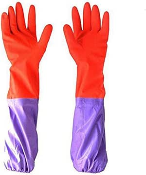 Manga larga guantes antideslizante hogar hogar cocina lavandería lavar