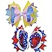 LCLHB 5 Inch Multi Stacked Giant Bow with Alligator Hair Clip for Girls Juniors 10PCS