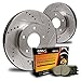 [Front] Max Brakes Premium XDS Rotors with Carbon Ceramic Pads KT053531