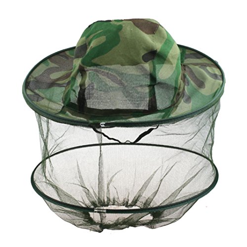 Kemilove 2PC Net Mesh Face Protector Cap Insect Bee Mosquito Resistance Sun Fish Hat
