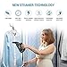 ESOLOM Handheld Steamer for Clothes, Portable Min Travel Hand Steamer for Clothes and Curtains Home Steamer Cloth Wrinkle Remover with Auto Shut-Off &Fast Heat-up Function Safe 130ml Black
