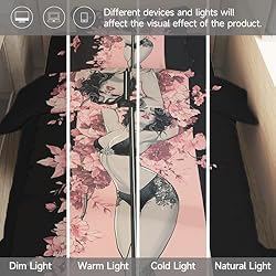 Sexy Girl Duvet Cover Floral Bedding Twin XL 3
