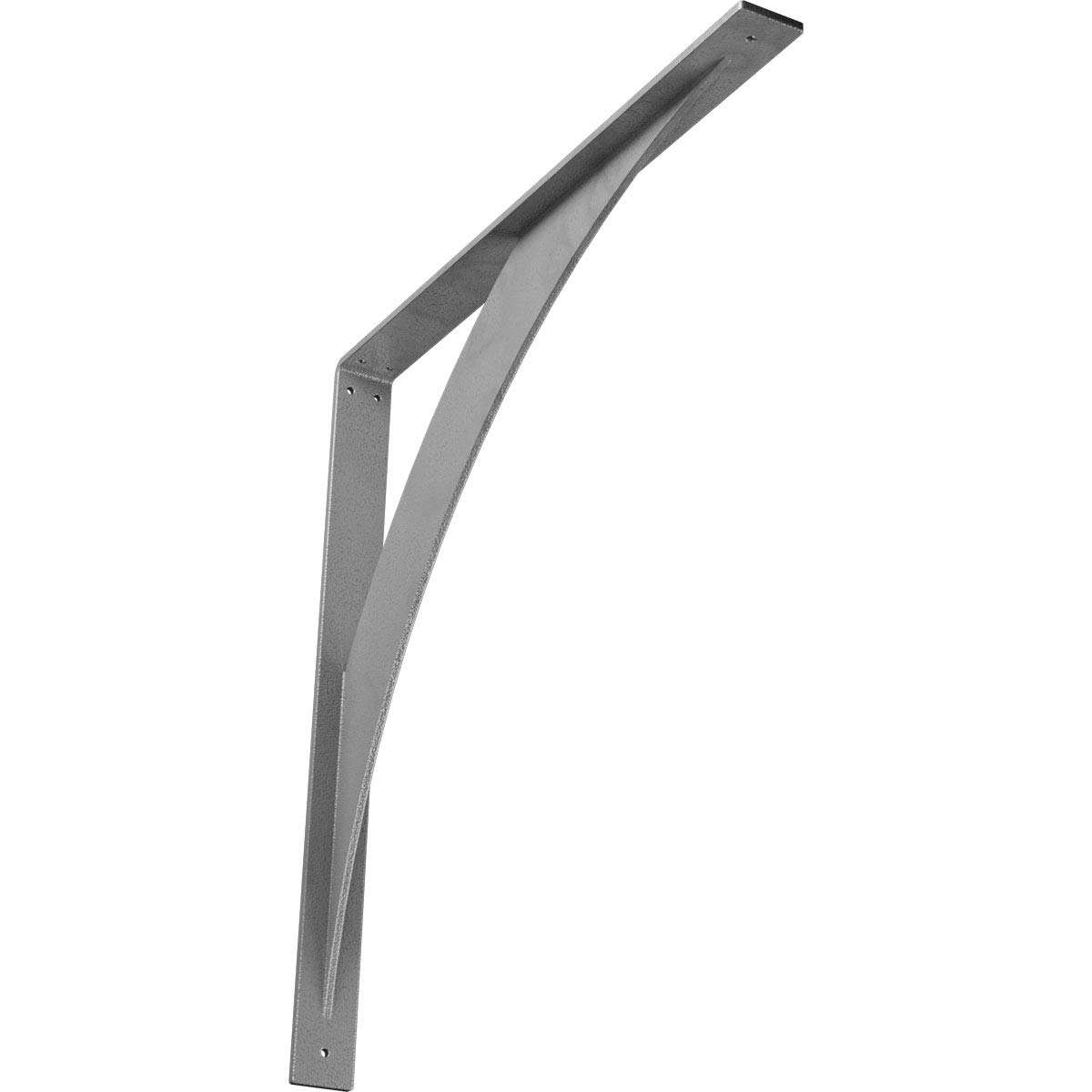 Ekena Millwork BKTM02X24X24LEHGY 2″W x 24″D x 24″H Legacy Steel Bracket, Hammered Gray