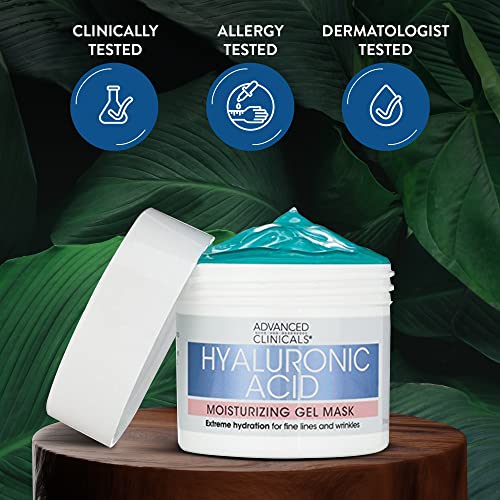 Advanced Clinicals Hyaluronic Acid Gel Facial Mask w/ Collagen