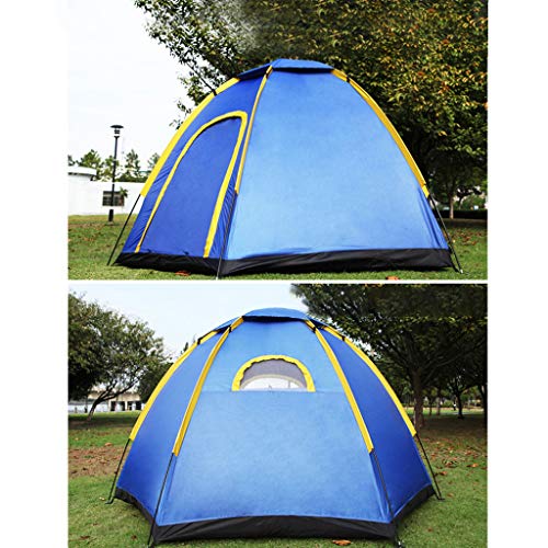 Jiayit US Fast Shipment Hexagon Tent For Camping 3-4 Person Lightweight Backpacking Outdoor Tent US Stock Blue