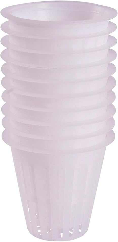 Amazon Happy Spring 水耕栽培鉢 育苗ポット 6色 3サイズ 10個セット 小 白 鉢