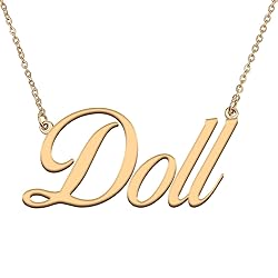 HUAN XUN Customized Custom Simple Any Name Necklace
