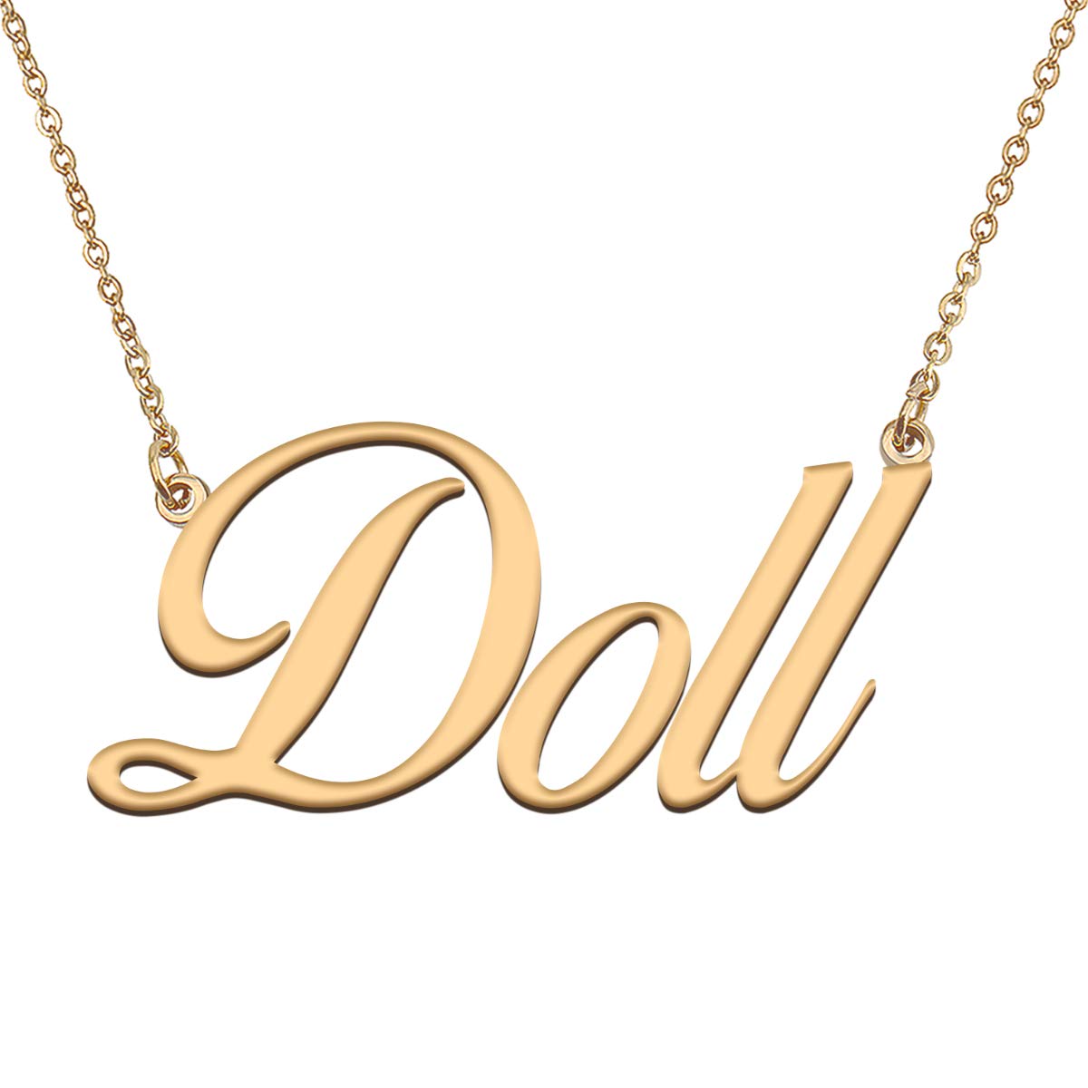HUAN XUN Customized Custom Simple Any Name Necklace