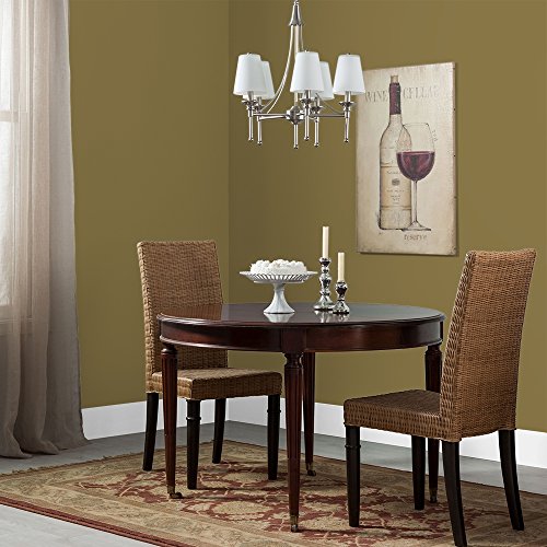 One Coat - Glidden - Interior Paint & Primer, Pickled Okra, Green Paint Color, Gallon, Flat - Thumbnail 5