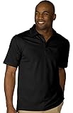 Edwards Men's Hi Performance Mesh Polo 6XL Tall Black