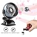 COMLIFE Rechargeable Battery Operated Clip on Desk Fan with Aroma Diffuser Function and 4 Speeds, Portable Battery or USB Powered Aroma Fan for Baby Stroller, Bedroom, Office, Car, Gym or Travel