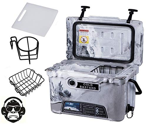 20QT CAMO Sand Gray Cold Bastard Rugged Series ICE Chest Cooler Free Accessories YETI Quality Free S&H