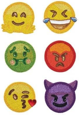 Avoir Images Amazon Com Kim Seybert Set Of 6 Emoji 2 0 Coasters Home Kitchen actualisé par