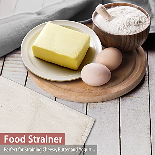 Olicity Cheesecloth, Grade 100, 20x20Inch Hemmed Cheese Cloths for