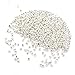 Syhonic 100pcs Genuine 925 Sterling Silver Round Beads Tiny Smooth Beads for Necklaces, Bracelets and Jewelry Making(3mm)