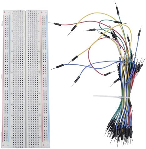 LGDehome MB-102 Breadboard 830 tie Point PCB Board Solderless Protoboard kit with 65pcs M/M Flexible Breadboard Jumper Wires