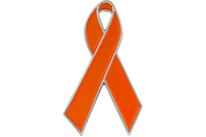 PinMart Awareness Enamel Lapel Pin – Nickel and Gold Plated Ribbon Pin – Prevention and Awareness Ribbon – Jewelry Brooch Pin with Secure Clutch Back