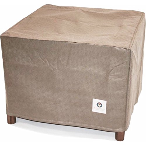 Duck Covers Elite Square Patio Ottoman or Side Table Cover, 26-Inch