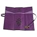RETON Purple Vintage Style Rollup Pencil Case, Pencil Bag, Pen Pocket - PU Leather