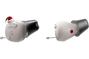 Cearvol-Nano OTC Hearing Aids with All-in-One Charging Case Control Rechargeable Whisle-Free Experience Noise Reduction for Seniors Adults Discreet Mini ITC Design, Starlight