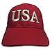 Trump '45' President Red Hat with White Embroidery 100% Cotton Cap Adjustable IMPORTED HAT