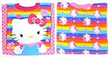 Neat Solutions Hello Kitty Fiber Reactive Toddler Pullover Bib, Stripe, 2 Pack