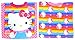 Neat Solutions Hello Kitty Fiber Reactive Toddler Pullover Bib, Stripe, 2 Pack