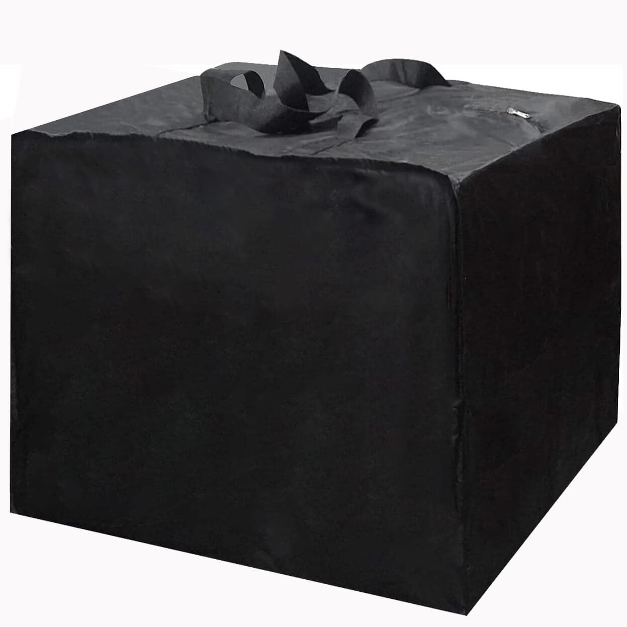 PATIO PLUS Garden Furniture Cushion Storage Bag, Waterproof, Anti-UV, Heavy Duty Rip Proof 420D Oxford Fabric 80x80x60cm Black