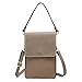 Phone Pouch, Cell Phone Bag Mini Crossbody Purse for Women teens Girls Wallet for IPhone X 8 Plus Samsung S8 7 (Small, Taupe)